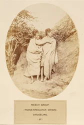 Meech Gruppe (trans-himalayischer Ursprung), Darjeeling, aus Die Völker Indiens, von J. Forbes Watson, veröffentlicht 1868